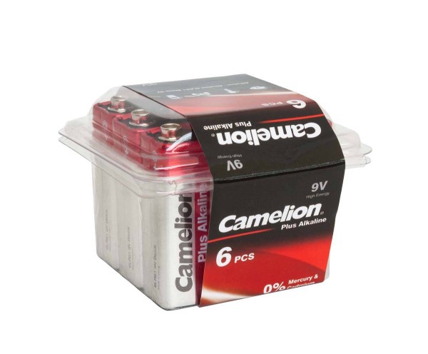 Camelion PLUS 6LR61 6LF22 9V Block Alkaline Battery (6er Box)