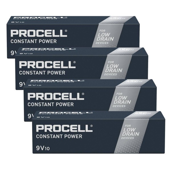 Duracell Procell Constant Alkaline 6LR61 9V Block MN 1604 9V 40 Stk. (Box)