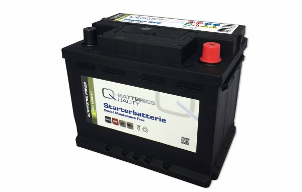 Q-Batteries Autobatterie Q62 12V 62Ah 540A, wartungsfrei