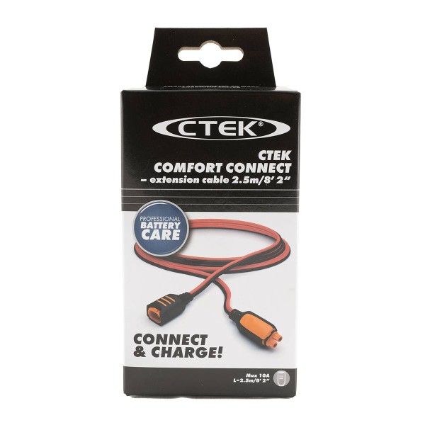 CTEK Comfort Connect Extension 2,5m Verlängerungskabel für alle Ladegeräte  bis 10A, Ladegeräte, Boot, Batterien für