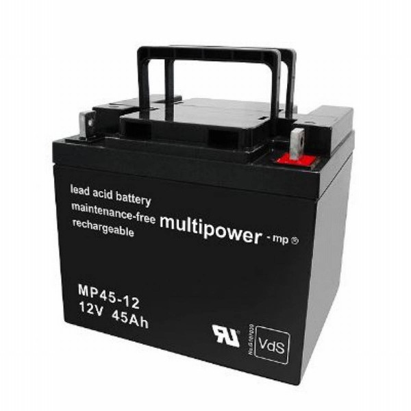 Multipower MP45-12 / 12V 45Ah lead battery AGM with VdS approval