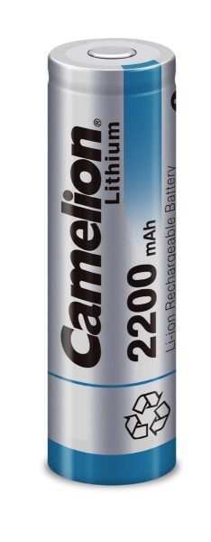 Camelion AA Lithium-Ion battery 3.7V 2200mAh ICR18650F-22 Flattop