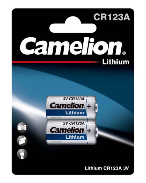 Camelion Lithium CR123A 3V photo battery (2 blister)