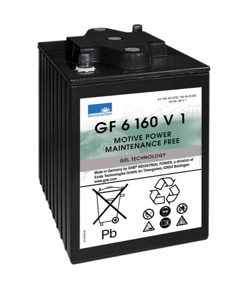 Exide Sonnenschein GF 06 160 V1 dryfit lead gel traction battery 6V 160Ah (5h) VRLA