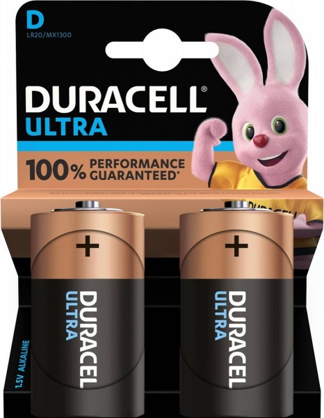 Duracell ULTRA POWER LR20 Mono D battery MX 1300 (blister of 2)