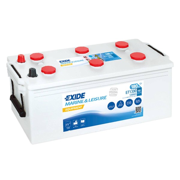 Exide ET1300 Equipment 12V 180 Ah Semitraction Supply battery