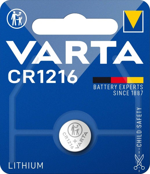 Varta Knopfzelle CR1216 Lithium 3V (1er Blister)