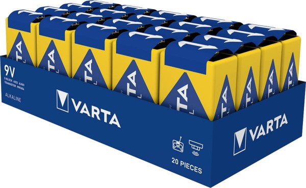 Varta Industrial Pro 9V Block Battery 4022 20 pcs. (tray)