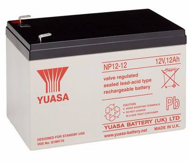Yuasa NP12-12 12Ah 12V lead acid battery NP 12-12 VdS approval