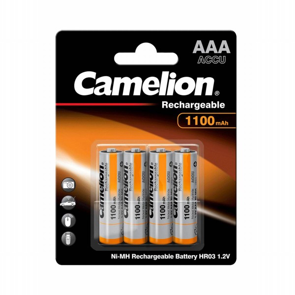 Camelion Battery Micro AAA 1100mAh NiMH (4 Blister)