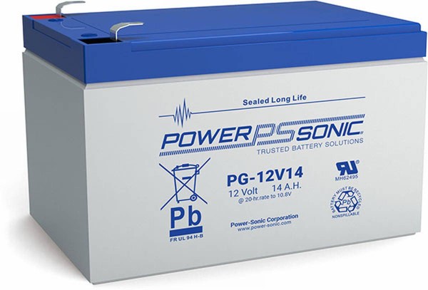 Powersonic PG-12V14 12V 14 Ah F2 lead non-woven battery AGM VRLA