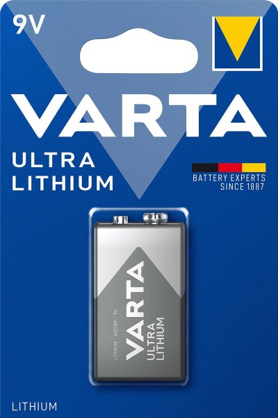 Varta Electronics Lithium battery 9V non-rechargeable, pack of 1