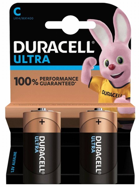 Duracell ULTRA POWER LR14 Baby C Battery MX1400 (2 Blister)