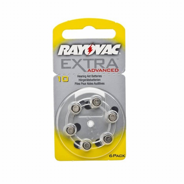 Rayovac Extra Advanced 10 PR70 hearing aid battery (6 blister)