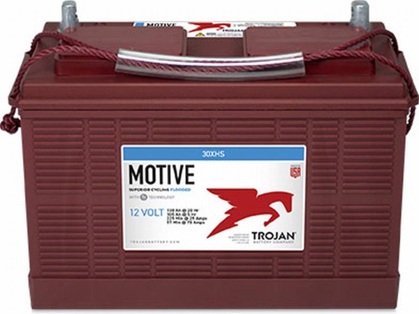 Trojan 30XHS 12V 130Ah Deep Cycle traction battery UT connector