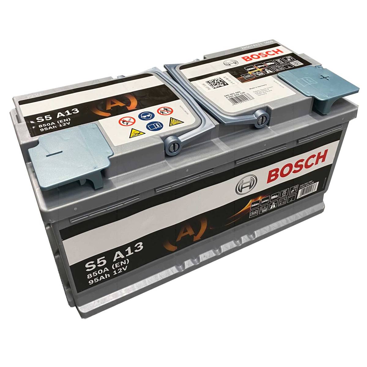 Bosch S5 A13 Autobatterie AGM Start-Stop 12V 95Ah 850A, Starterbatterie, Boot, Batterien für