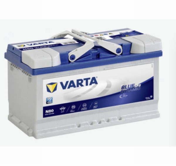 Varta Start-Stop Blue Dynamic EFB 580 500 080 N80 12V 80Ah 800A/EN car battery