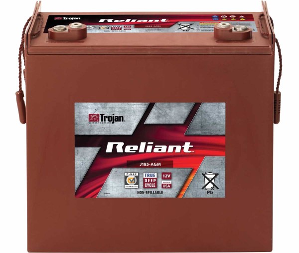 Trojan Reliant J185-AGM 12V 200Ah (C20) Deep Cycle Blei-AGM Traktionsbatterie M8-Anschluss