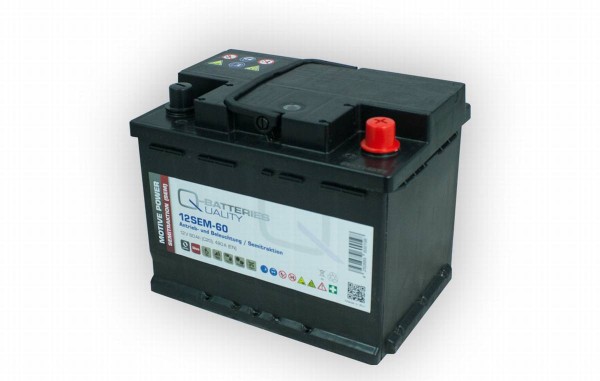 Q-Batteries 12SEM-60 12V 60Ah Semi traction battery
