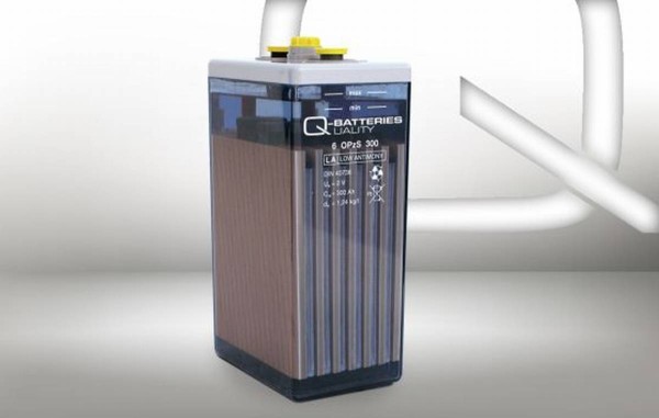 Q-Batteries 6 OPzS 300 2V 322 Ah (C10) stationary OPzS battery with liquid electrolyte