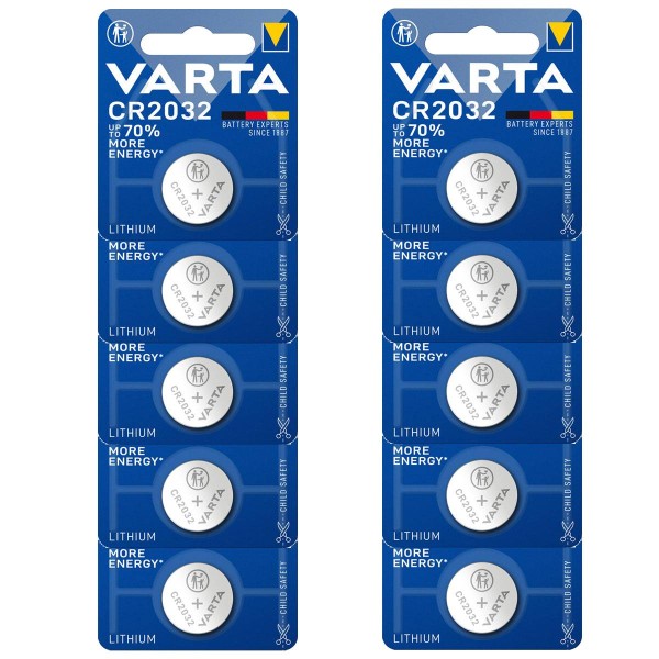 Varta Electronics CR2032 Lithium Button Cell 10er Pack