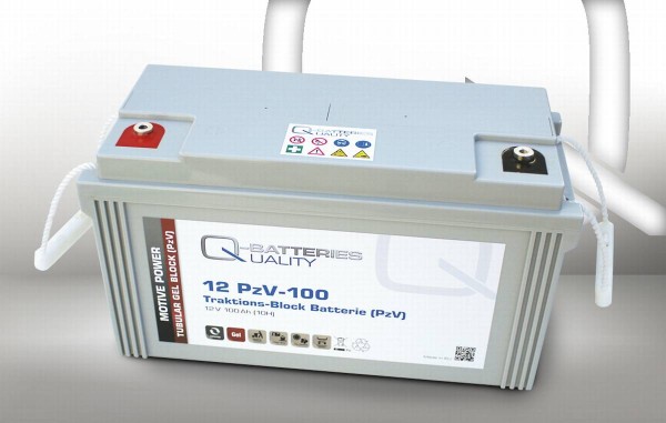 Q-Batteries 12PzV-100 Traction Block Battery 12V 100Ah (10h) Gel Armour Plate