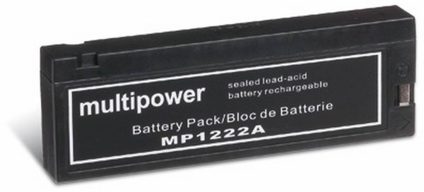Multipower MP1222A Clip connector / 12V 2Ah lead battery
