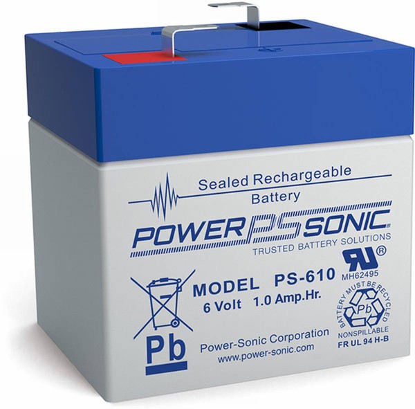 Powersonic 6V 1,0Ah lead-fleece accumulator AGM PS 610