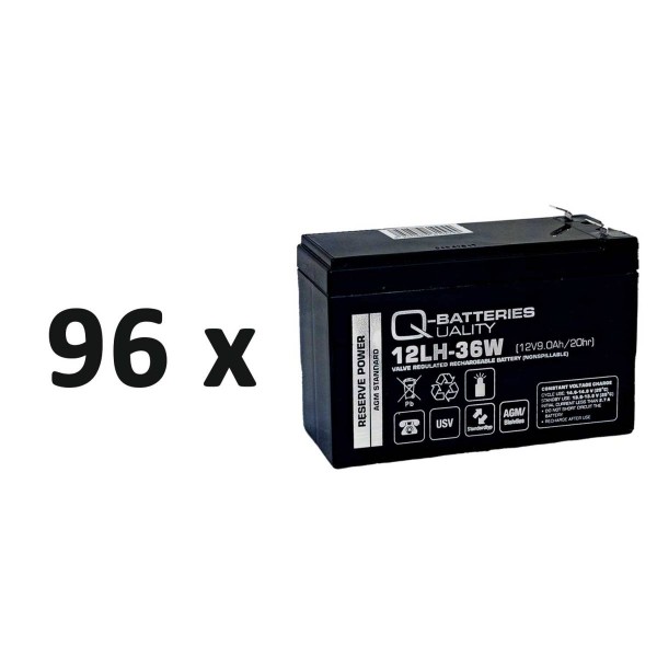 Replacement battery 3x SYBT9-B4 for UPS systems from APC 12V 9 Ah