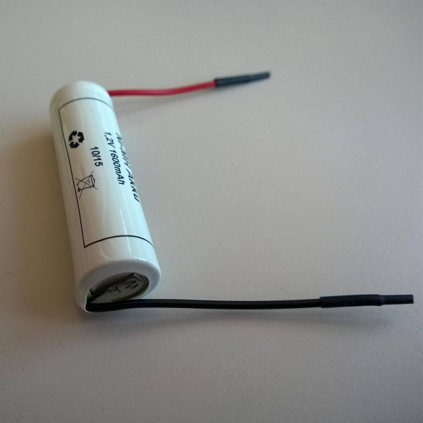 Ersatzakku für elektrische Zahnbürste 1,2V 1600mAh NiMH Kabel