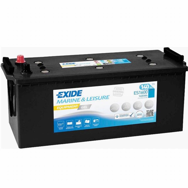 Exide ES 1600 (replaces G140) 12V 140Ah lead gel battery VRLA