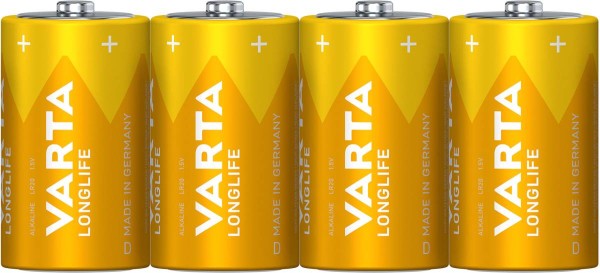 VARTA Longlife Mono D Battery 4920 LR20 (4 foil)