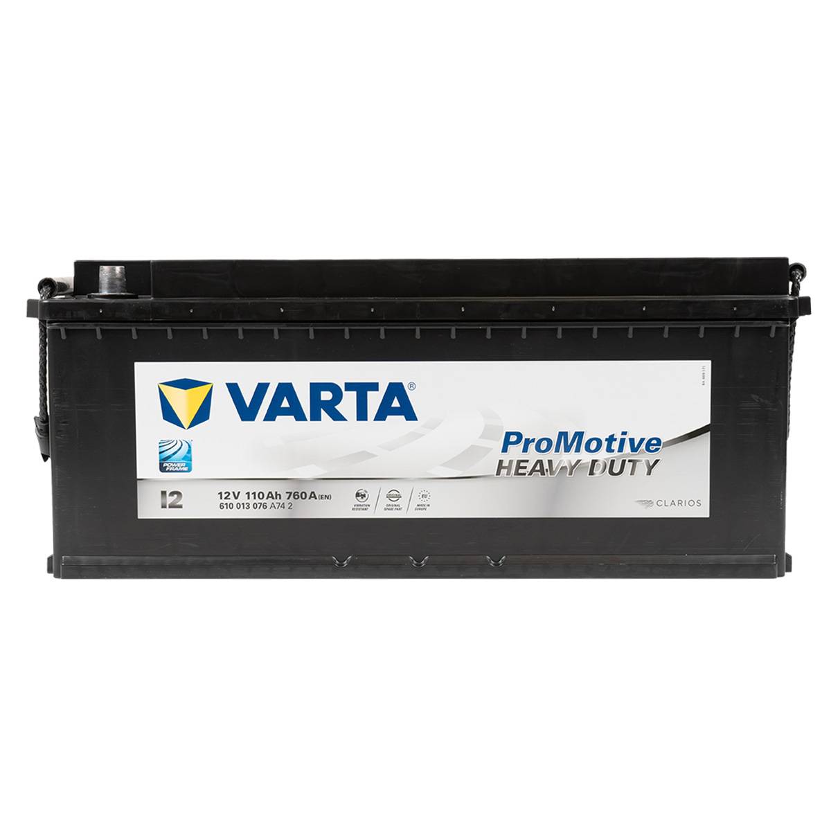 VARTA I2 ProMotive Heavy Duty 12V 110Ah 760A LKW Batterie 610 013 076, Starterbatterie, Caravan, Kfz, Batterien für