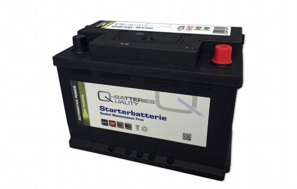Q-Batteries Starter battery Q74P 12V 74Ah 680A 278 x 175 x 190mm