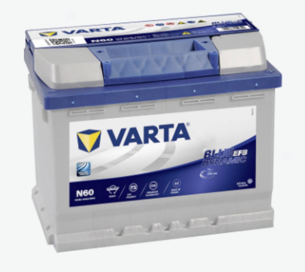 Varta Start-Stop Blue Dynamic EFB 560 500 064 N60 12V 60Ah 640A/EN car  battery, Starter batteries, Boots & Marine, Batteries by application
