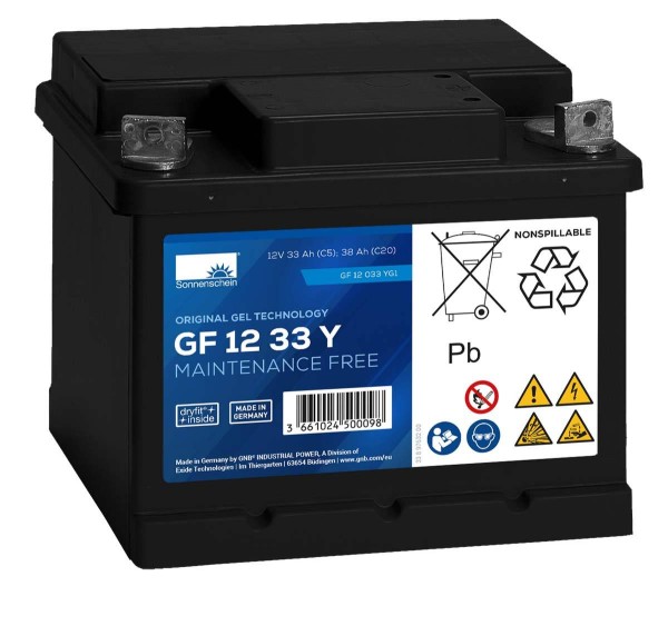 Exide Sonnenschein GF 12 033 Y G1 dryfit lead gel traction battery 12V 32.5Ah (5h) VRLA