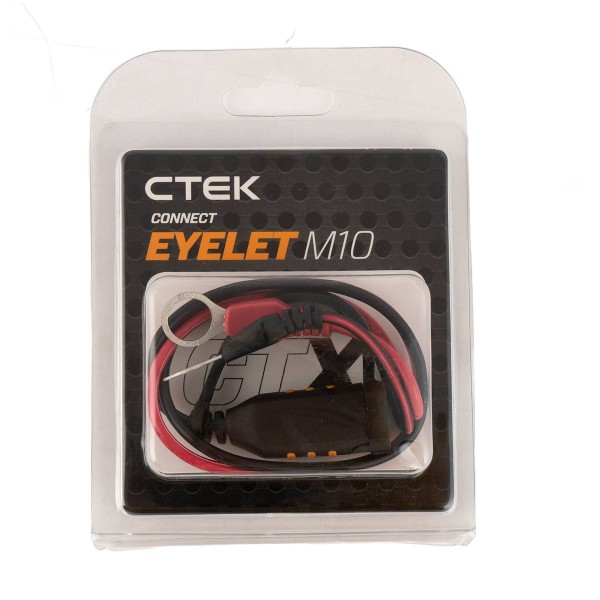 CTEK Comfort connect M10 quick contact cable with 2 ring eyelets for 12V chargers