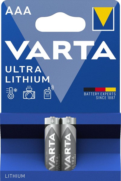 Varta Ultra Lithium battery L92 Micro AAA (pack of 2)