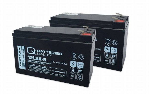 Replacement battery for Effekta UPS system series ME1500/USB 9Ah 2 pcs.