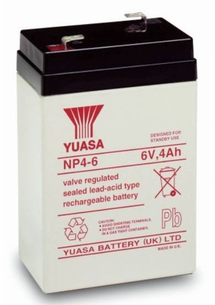 Yuasa NP4-6 4Ah 6V lead-acid battery / AGM