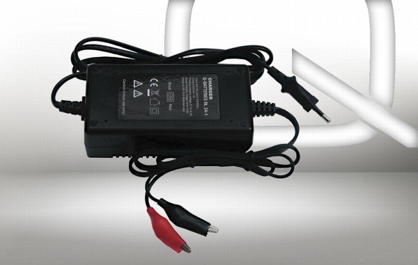 Q-Batteries BL 24-1 Charger for lead acid batteries 24V - 1A charging current IU0U Charging curve