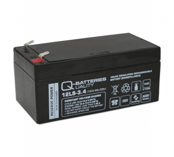 Replacement battery RBC47 AGM Battery 3,4Ah for UPS systems from APC 12V 3,4Ah