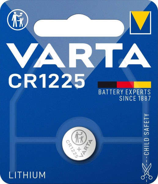 Varta Knopfzelle CR1225 Lithium 3V (1er Blister)