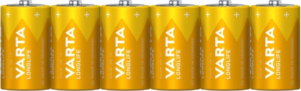 VARTA Longlife Mono D Battery 4920 LR20 (6 foil)