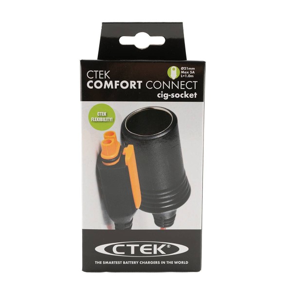 CTEK Comfort Connect Cig Socket Adapter for batteries with 12V cable length 100 mm