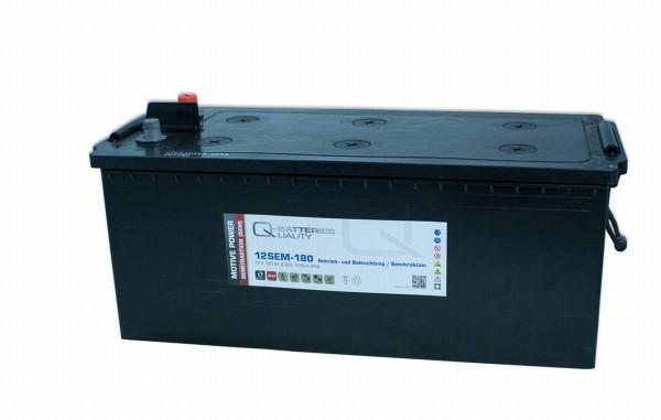 Q-Batteries 12SEM-180 12V 180Ah Semi traction battery