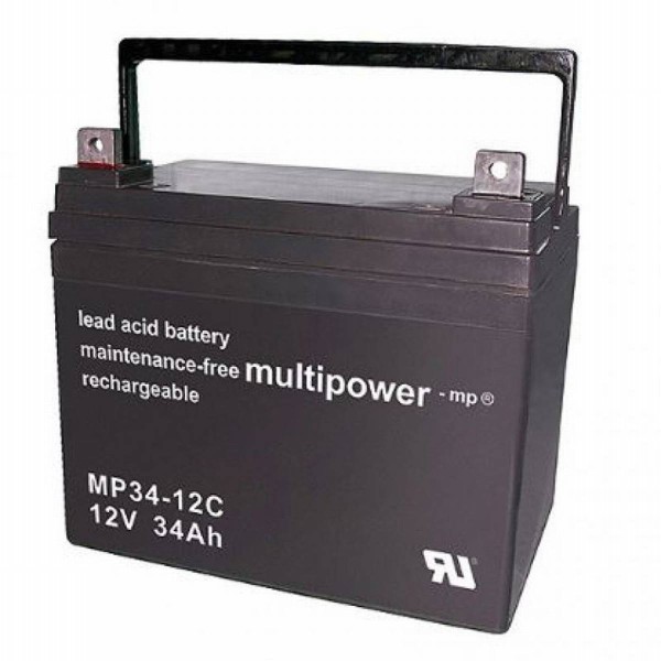Multipower MP34-12C / 12V 34Ah lead battery cycle type