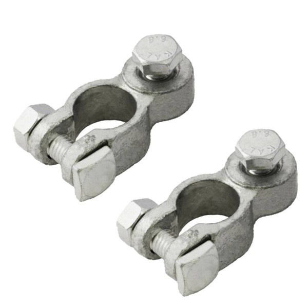 Battery terminals / pole terminals for automotive post (1 pair) on M8