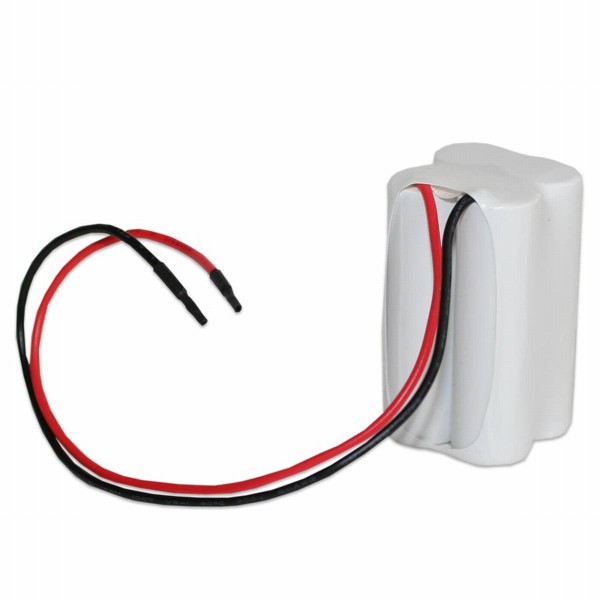 Battery pack 4,8V 1100mAh NiMH F2x2 4xAA High temp. with cable connection 20 cm red/black