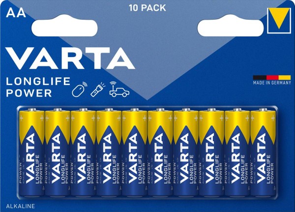 Varta Longlife Power Alkaline battery AA 4906 LR06 (pack of 10)